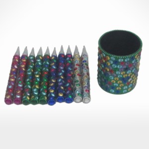 Pen Holder with Pen by Noah's Ark Exports