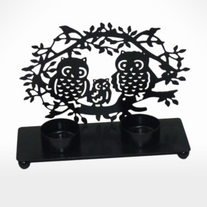 Owl T-Light Holder by Noah's Ark Exports