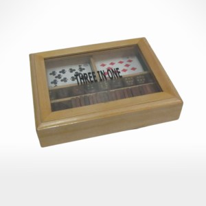 Card Box With Domino & Dice by Noah's Ark Exports