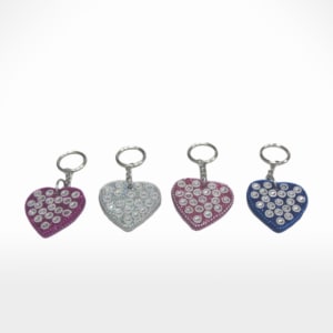 Heart Key Ring s/4 by Noah's Ark Exports