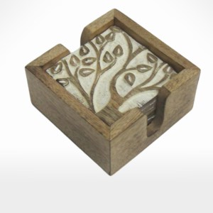 s/6 Coaster With Holder by Noah's Ark Exports