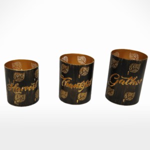 T-Light Holder Set Of 3 by Noah's Ark Exports