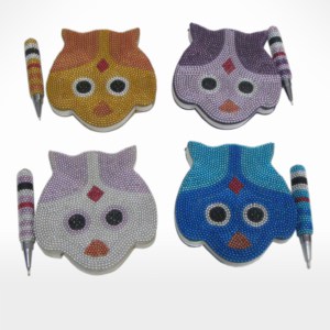 Notebook with Pen s/4 by Noah's Ark Exports