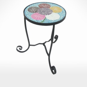 Table with Glass Mosaic Top by Noah's Ark Exports